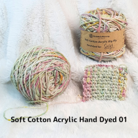 Soft Cotton Acrylic (SCA) Hand Dyed 01 – Big Ply – BolaBolaBenang x Serat Magami