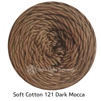 Soft Cotton Plain – Big Ply – SCB Polos 121 Dark Mocca